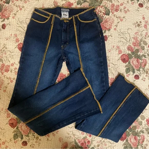 vintage gasoline y2k 70s retro 90s flare jeans - Picture 3 of 6